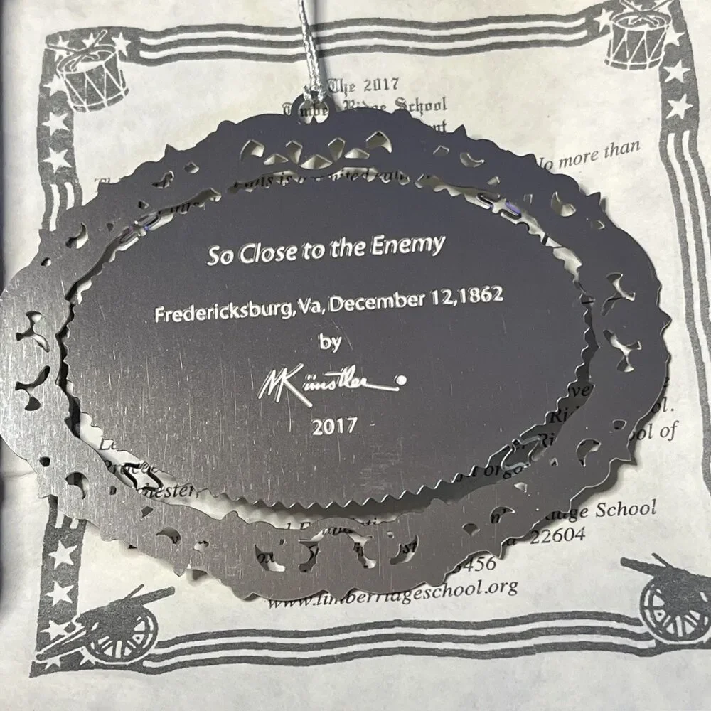 2017 Mort Kunstler Christmas Ornament Timber Ridge Civil War So Close To Enemy